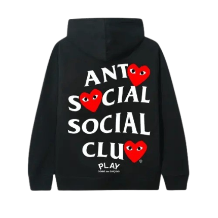 Black Hoodie ASSC X COMME des GARCONS